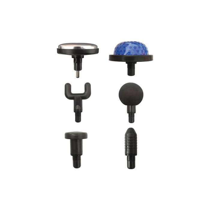 Masajor, GS, Plastic, Activarea circulatiei sanguine, Negru, 6 trepte, 6 capete de masaj, Electric