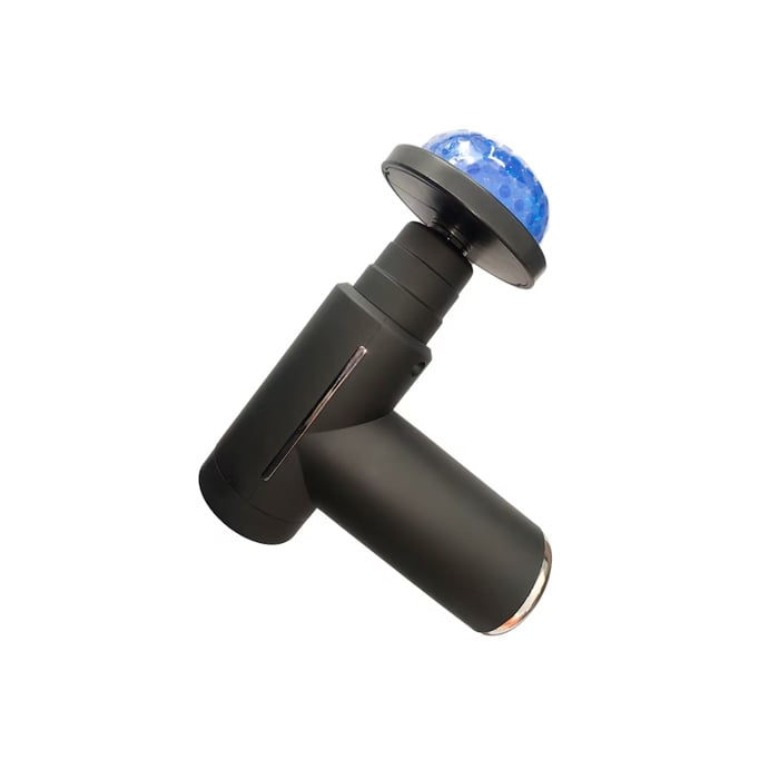 Masajor, GS, Plastic, Activarea circulatiei sanguine, Negru, 6 trepte, 6 capete de masaj, Electric