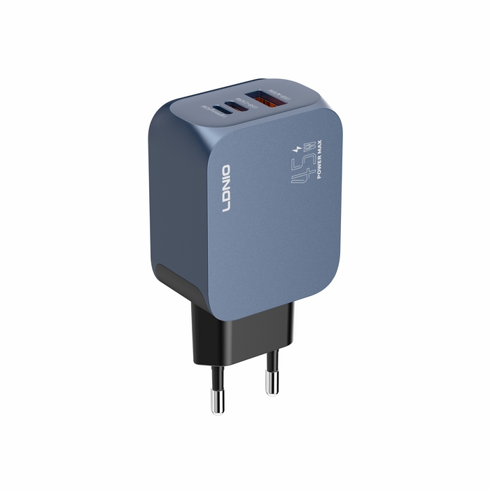Wall charger, LDNIO, GaN, 45W, USB-C, Plastic, Black