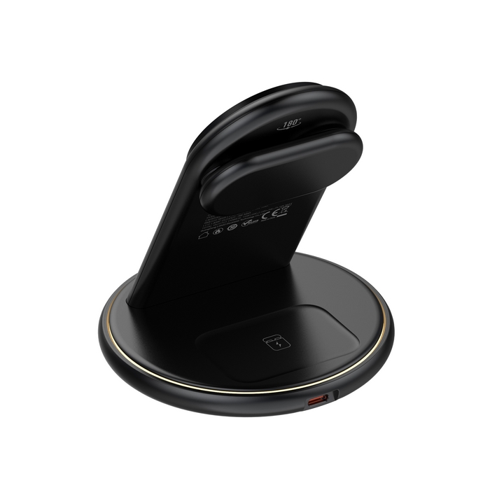 Charger, LDNIO, Wireless, USB-C, 25.5w, 5 IN 1, Plastic, Black