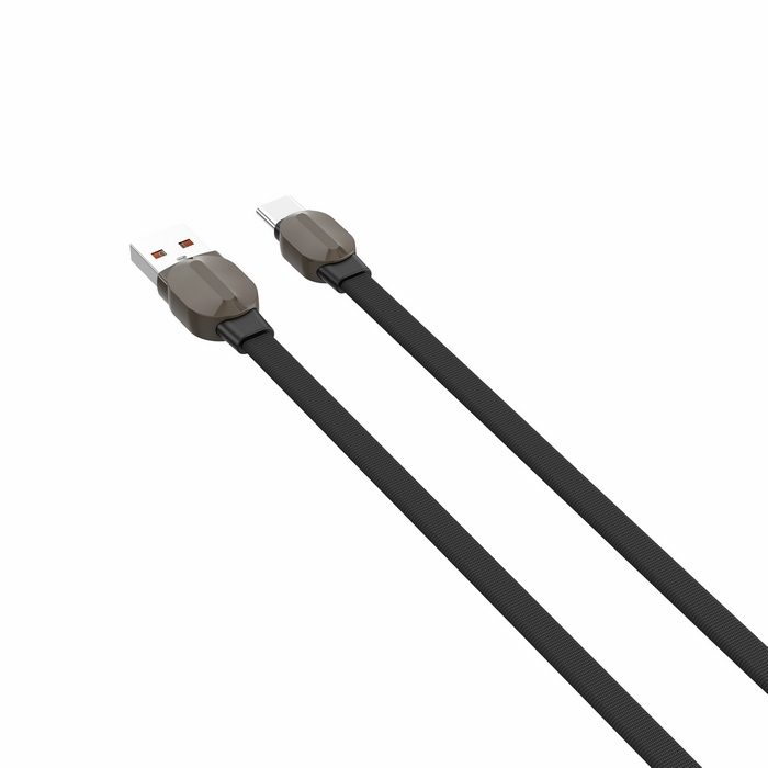 Usb cable, LDNIO, USB-A to USB-C, 30W, 2m, PVC, Black