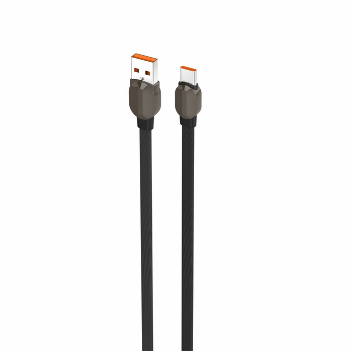 Usb cable, LDNIO, USB-A to USB-C, 30W, 2m, PVC, Black