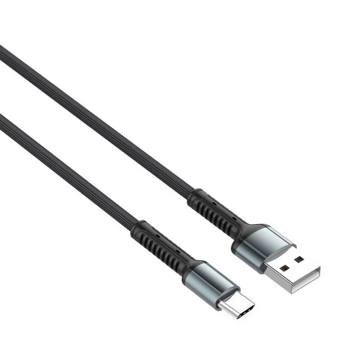 Usb cable, LDNIO, USB-A to USB-C, 20w, 2m, PVC, Black