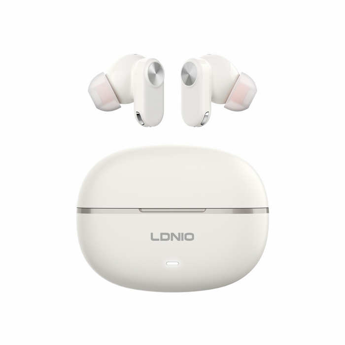 Tws earphones, LDNIO, Wireless, BT 5.4, 50Hz~10KHz, White, ≤10M