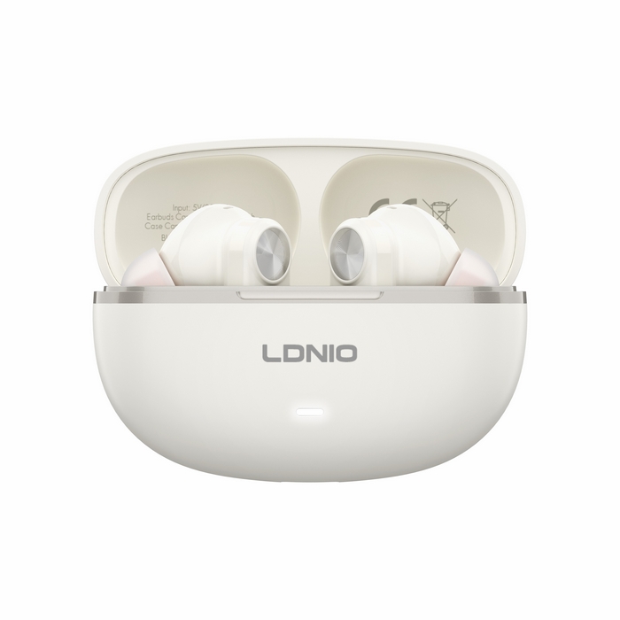 Tws earphones, LDNIO, Wireless, BT 5.4, 50Hz~10KHz, White, ≤10M