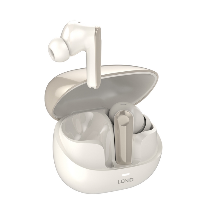 Tws phones, LDNIO, Wireless, BT 5.3, 50Hz~10KHz, White, ≤10M