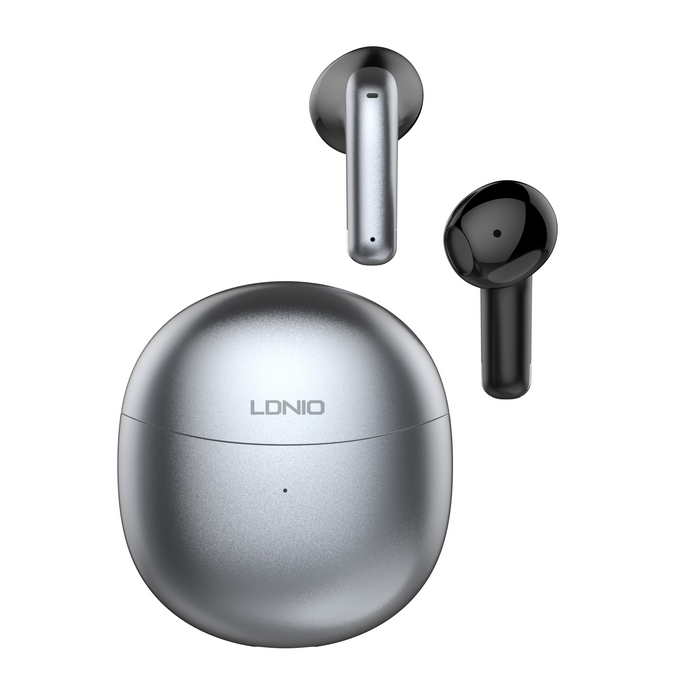 Tws phones, LDNIO, Wireless, BT 5.3, 50Hz~10KHz, Silver/Blue, ≤10M