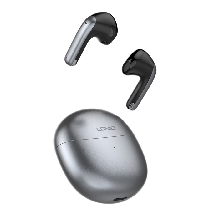 Tws phones, LDNIO, Wireless, BT 5.3, 50Hz~10KHz, Silver/Blue, ≤10M