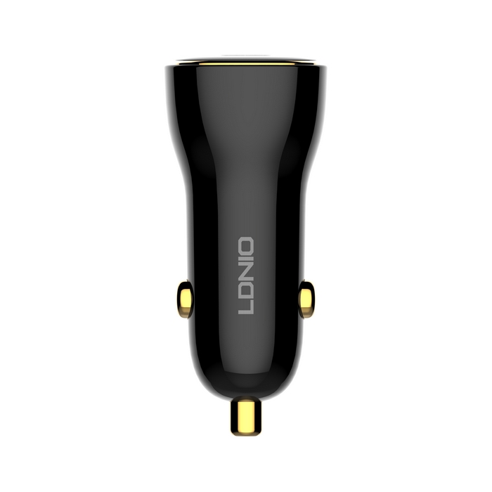 Incarcator auto, LDNIO, USB-C, 60w, USB-C, Plastic, Negru