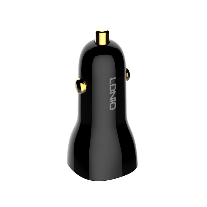 Incarcator auto, LDNIO, USB-C, 60w, USB-C, Plastic, Negru
