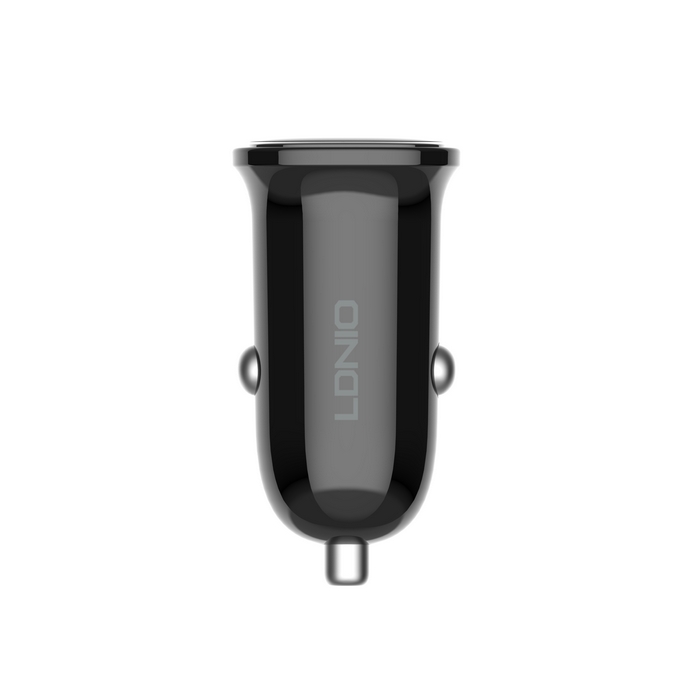 Incarcator auto, LDNIO, USB-C, 30W, USB-C, Plastic, Negru