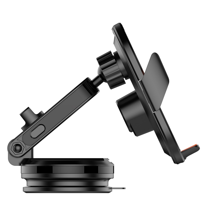 Car phone holder, LDNIO, 5v/3A 9v/2A 12v/1.5A, 15w wireless, ABS, Black