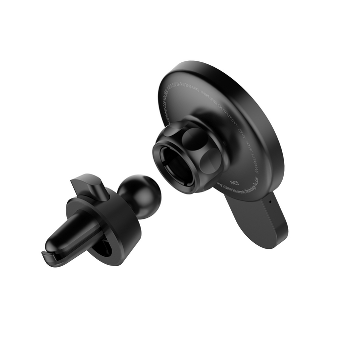 Car phone holder, LDNIO, 5v/3A 9v/2A 12v/1.5A, 15w wireless, ABS, Black