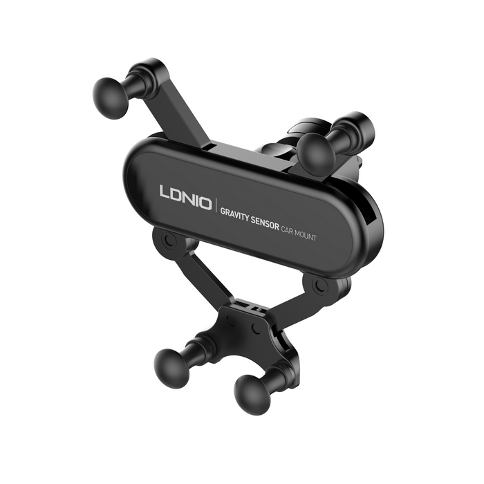 Car phone holder, LDNIO, Aluminium, Black