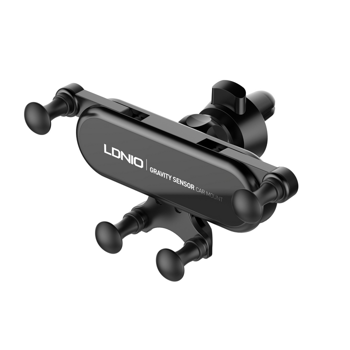Car phone holder, LDNIO, Aluminium, Black
