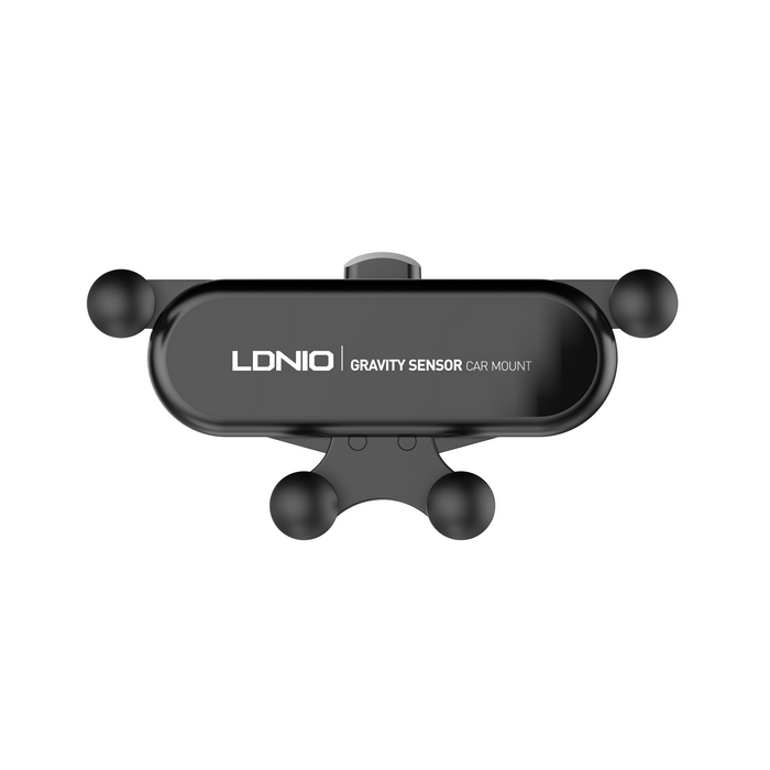 Car phone holder, LDNIO, Aluminium, Black