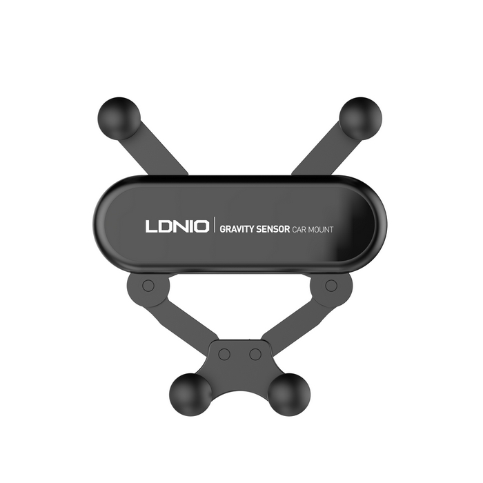 Car phone holder, LDNIO, Aluminium, Black