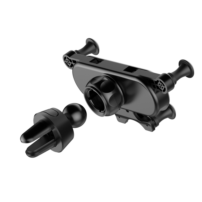 Car phone holder, LDNIO, Aluminium, Black