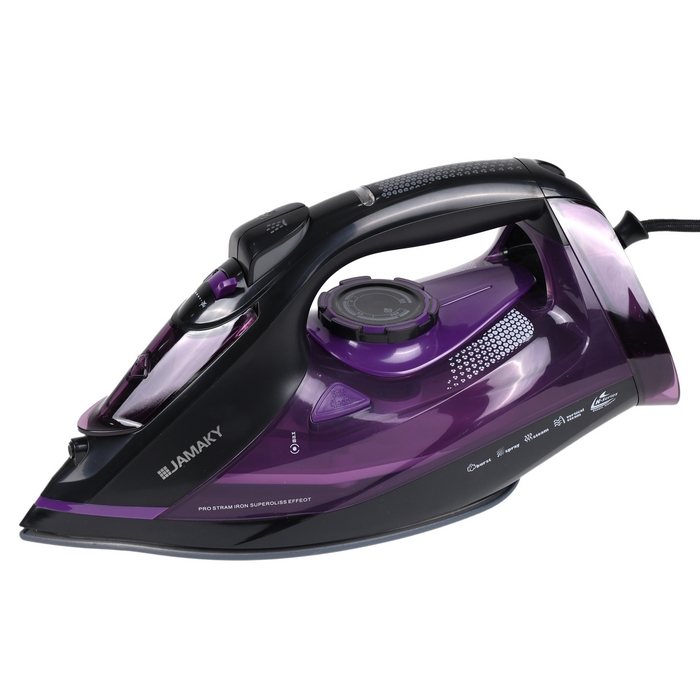 Fier de calcat, JAMAKY, Plastic/Ceramica, 3000 W, Retea, Mov