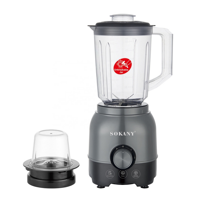 Blender multifunctional, SOKANY, Otel inoxidabil/Plastic, 800 W, 220-240V, 2 in 1
