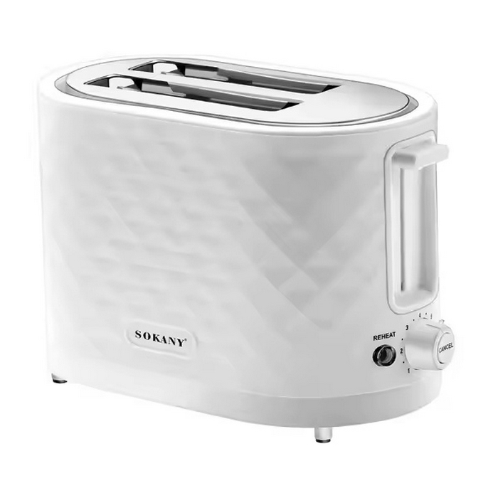 Electric toaster, SOKANY, Plastic, 750 W, 220-240V, 2 compartiments