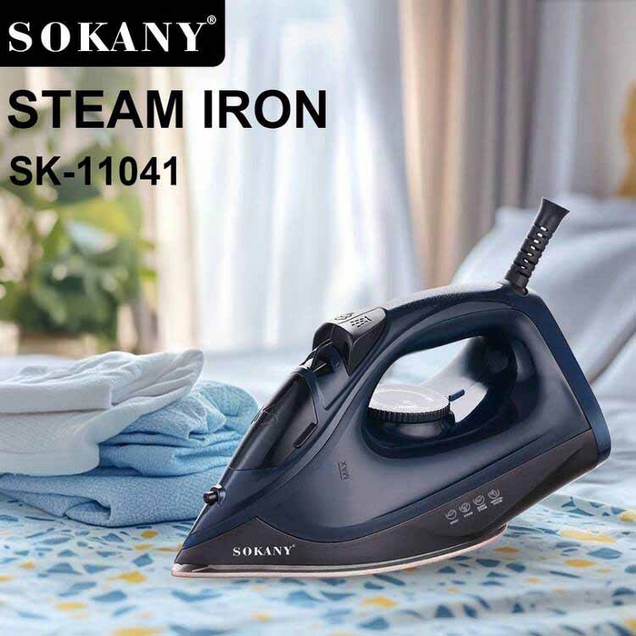 Steam iron, SOKANY, 1600 W, Ceramics/Plastics, ELECTRIC