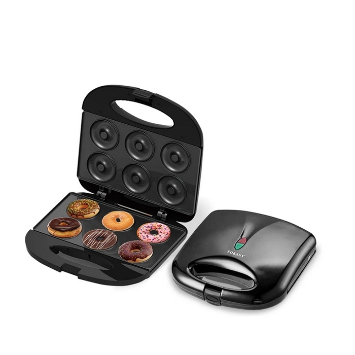 Aparat gogosi, SOKANY, Negru, 220/240 V, 750 W