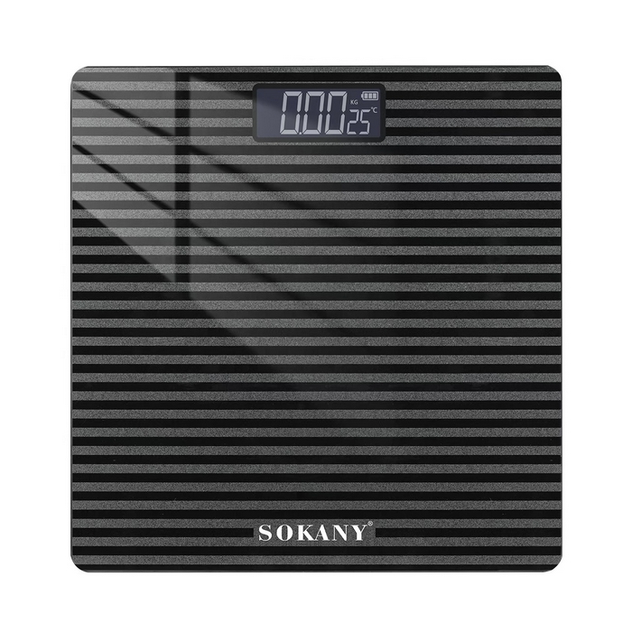 Scales, SOKANY, 180 kg, Gray, Glass