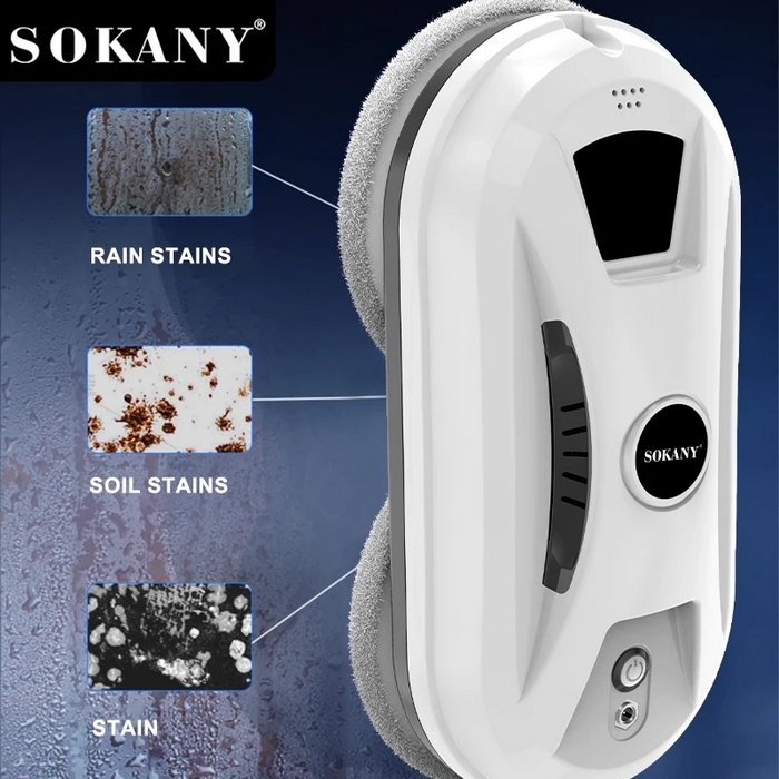 Aparat de curatat geamuri, SOKANY, Plastic, 220-240V, Alb