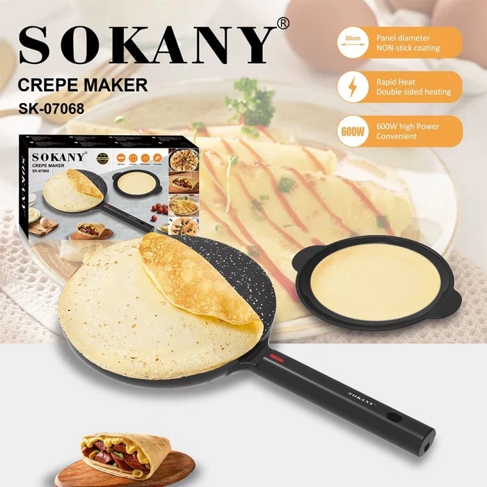 Aparat clatite, SOKANY, 650 W, 220/240 V, Negru