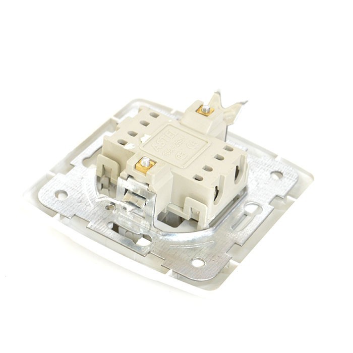 Bell switch, ASTEL, Plastic, 1, White