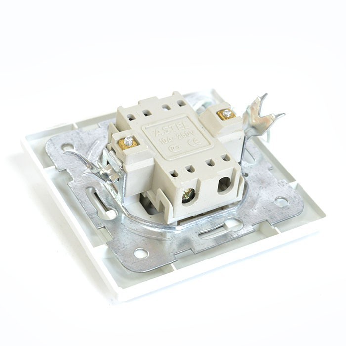 Bell switch, ASTEL, Plastic, 1, White