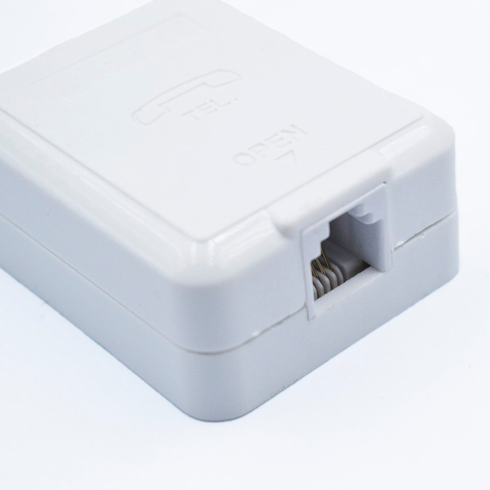 Outdoor phone socket, ASTEL, Plastic, 1, White