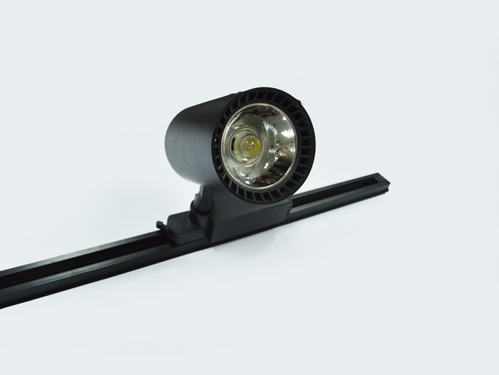 , PILA, 220 V, 30 W, Black, 1500 Lm, 90*134*199 mm, Aluminium, COB, RAIL