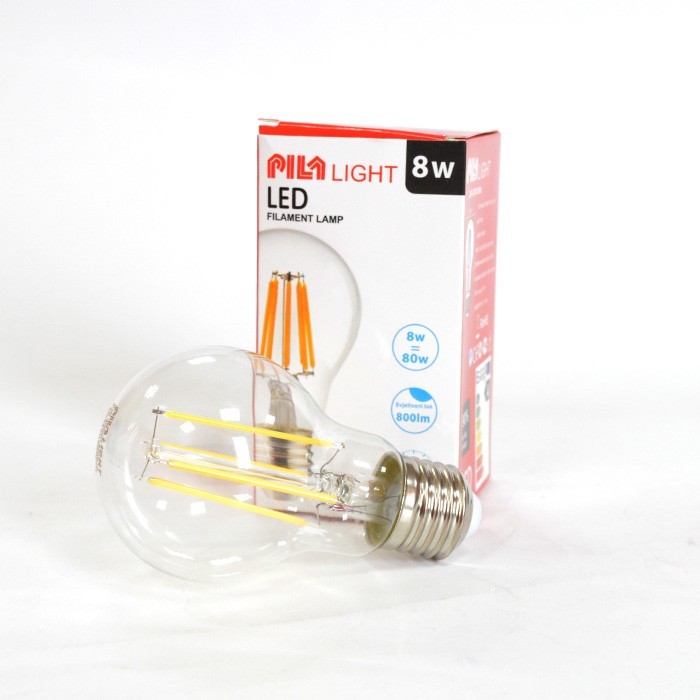 Light bulb, PILA, Led, 8 W, E 27, Neutral 3000K, 800 Lm, 220/240 V, 30000 h, A
