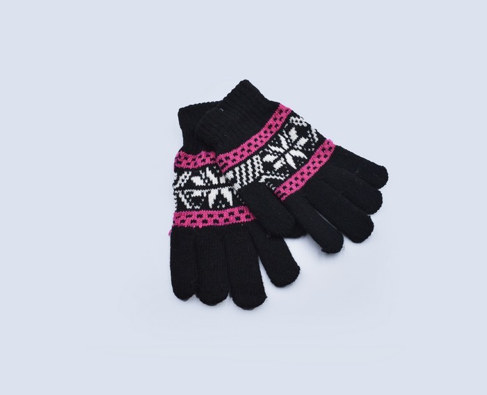 Winter gloves, GS, For Women, Cotton with additives, Various Colors
