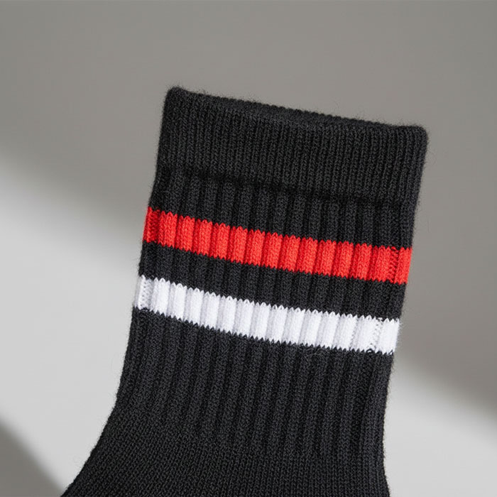 Sosete, BOLERO, Lungi, 36-45, Bumbac, Poliester, 50% Bumbac / 50% Poliester, Alb/Negru