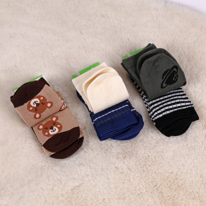 Children's socks, BOLERO, Quarter, 3-10 years, Bamboo, Polyamide, 75% Bamboo / 23% Polyamide / 2% Elastane, Various Colors