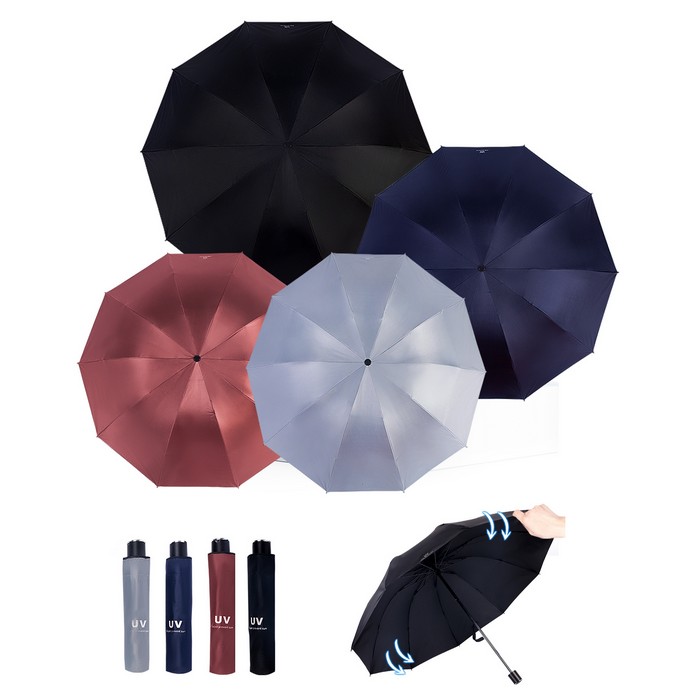 Umbrella, REAL STAR, 65cm, 10 spokes, Manual, Waterproof, Metal/ Rubber, Various Colors