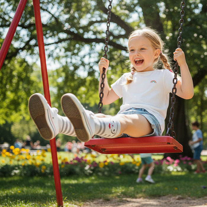 Children's socks, KBS, Knee High, 5-6 years, Cotton with additives, 80% Cotton / 17% Polyamide / 3% Elastan, Various Colors