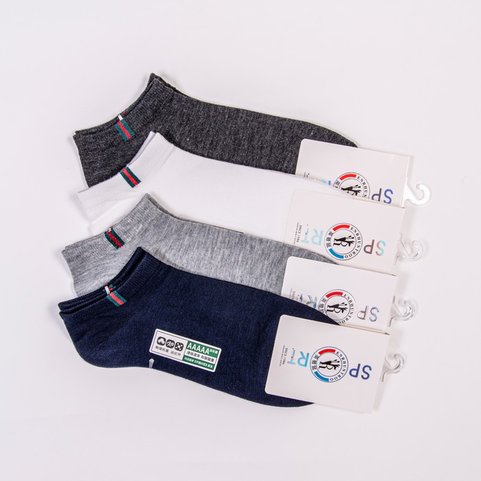 Men's socks, SOCKS LEISURE, Low cut, 40-45, Cotton with additives, Various Colors