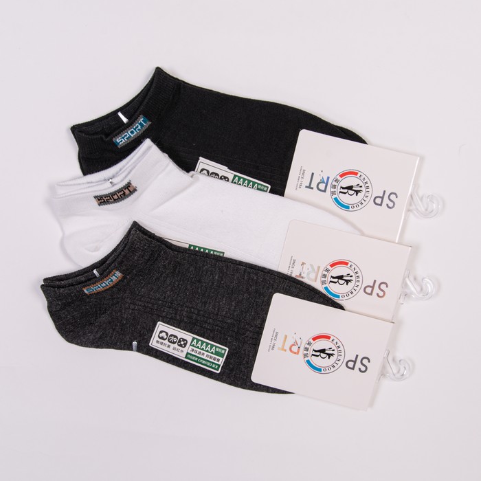 Men's socks, SOCKS LEISURE, Low cut, 40-45, Cotton with additives, Various Colors