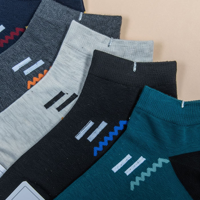 Men's socks, YASNAN, Low cut, 40-45, Cotton with additives, Various Colors