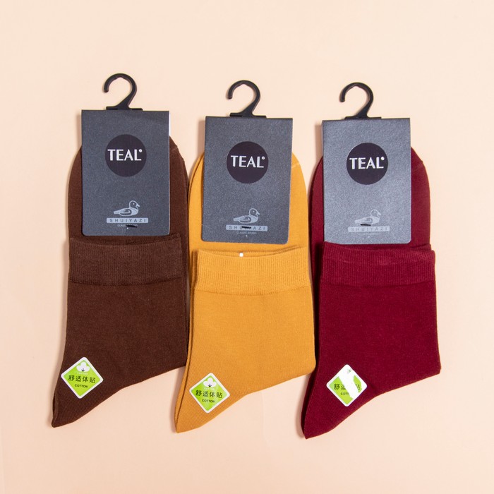 Children's socks, TEAL, Quarter, 40-44, Cotton, Various Colors
