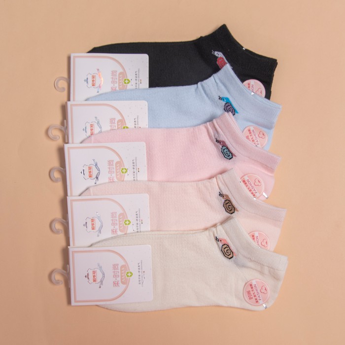 Women's socks, TEAL, Low cut, 36-41, Cotton, Various Colors