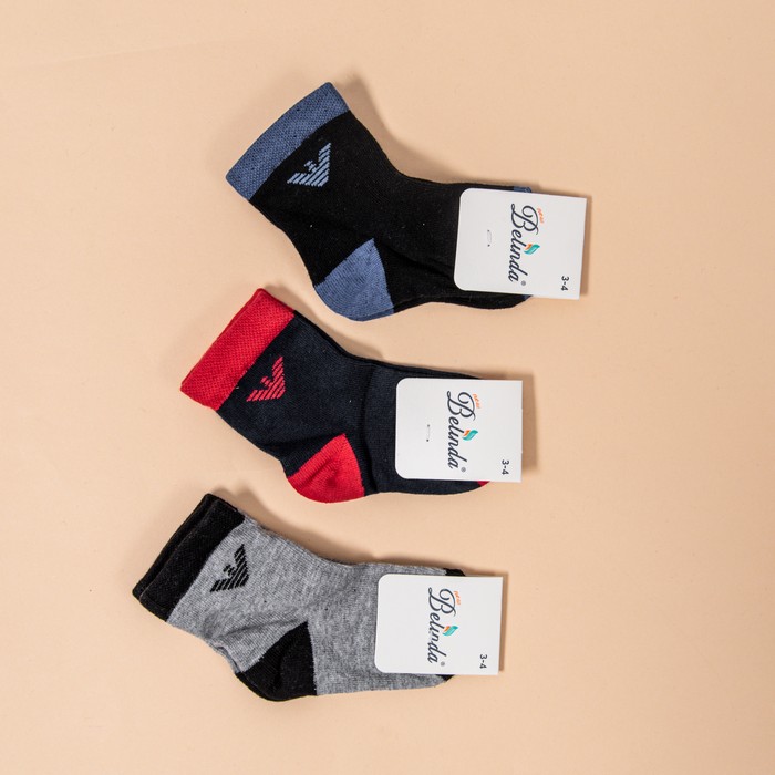 Children's socks, MONILIFE, Quarter, 3-4 years, Bamboo, Various Colors