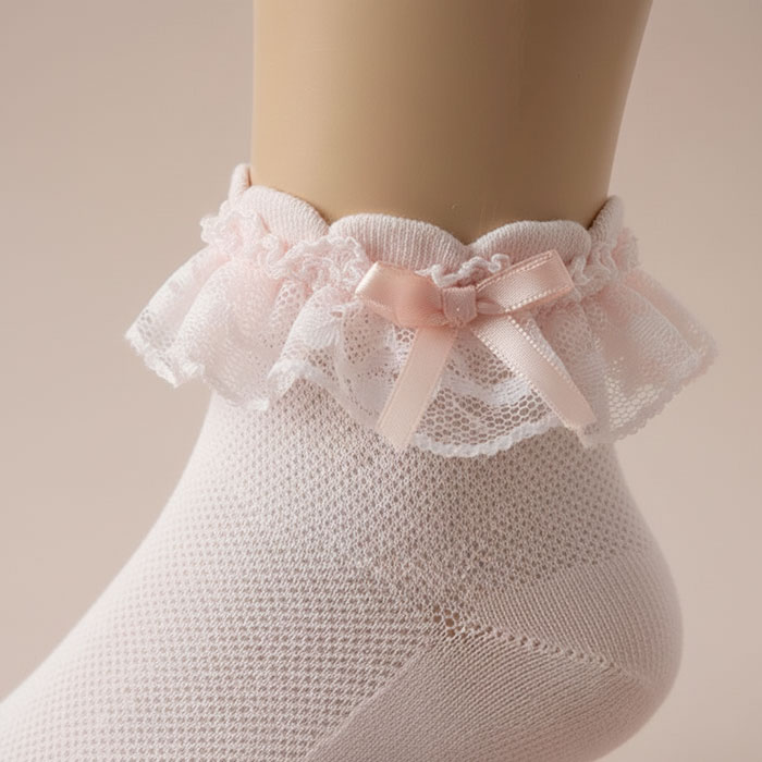 Sosete copii, KATAMINO, Medii, 1-2 ani, Bumbac elastic, 80% Bumbac / 18% Poliamid / 2% Elastan, Diverse Culori, Pentru fete