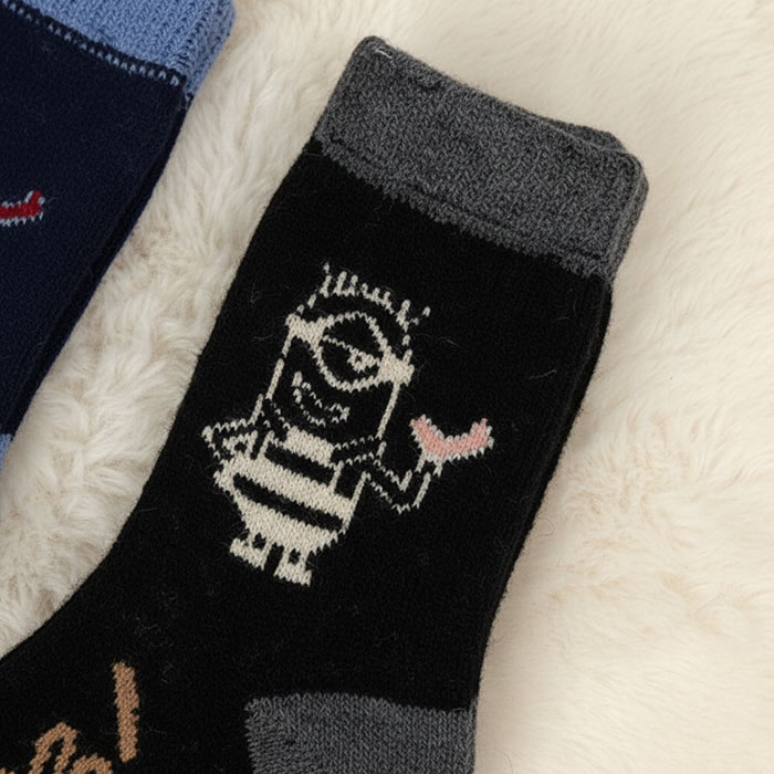 Sosete copii, GS, Lungi, 9-11 ani, Lana, Bumbac, 80% Lana / 10% Bumbac / 5% Acril, Diverse Culori