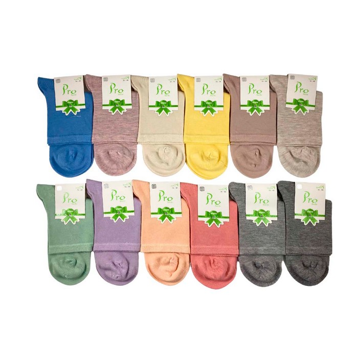 Sosete dame, PRO-CORAP, Medii, 36-40, Bumbac in amestec, Diverse Culori