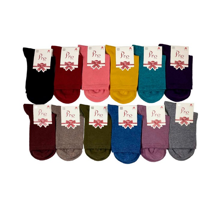 Sosete dame, PRO-CORAP, Lungi, 36-40, Bumbac in amestec, Diverse Culori